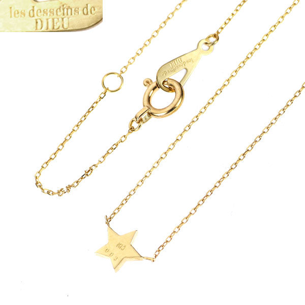 les desseins de Dieu/レデッサンドゥデュー K18YG ダイヤモンド ペンダントネックレス 0.03ct スター