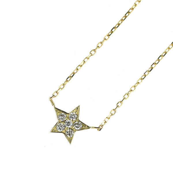 les desseins de Dieu/レデッサンドゥデュー K18YG ダイヤモンド ペンダントネックレス 0.03ct スター