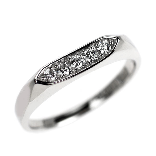 和光 Pt900 ダイヤモンド リング 0.12ct