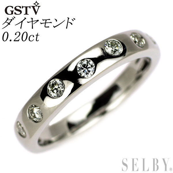 GSTV Pt950 ダイヤモンド リング 0.20ct