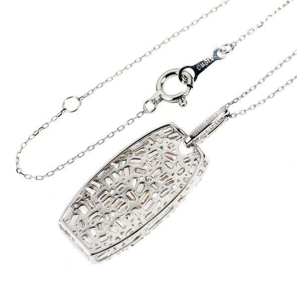 K18WG ダイヤモンド ペンダントネックレス 0.80ct