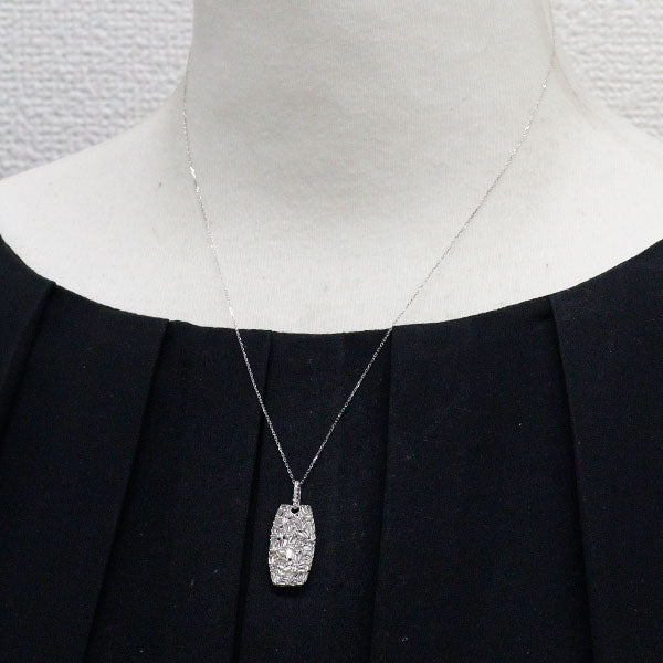 K18WG ダイヤモンド ペンダントネックレス 0.80ct