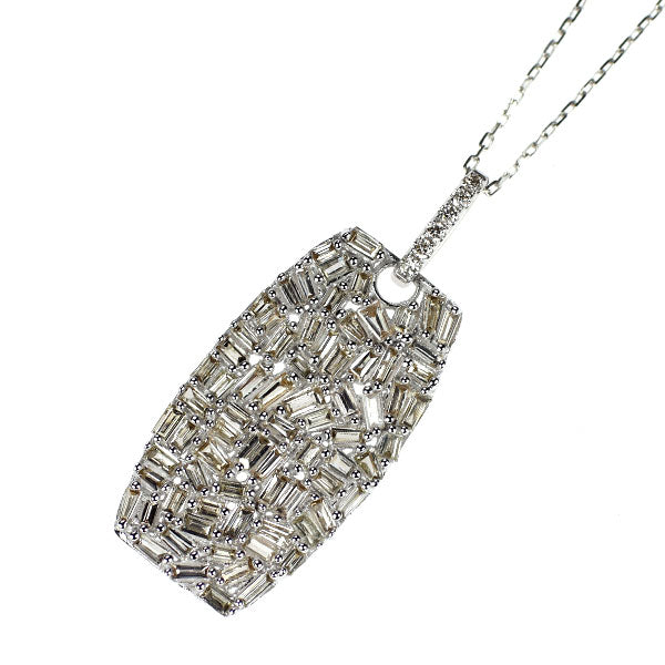 K18WG ダイヤモンド ペンダントネックレス 0.80ct