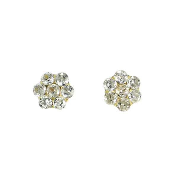 新品 K18YG ダイヤモンド ピアス 0.10ct 【エスコレ】 フラワー