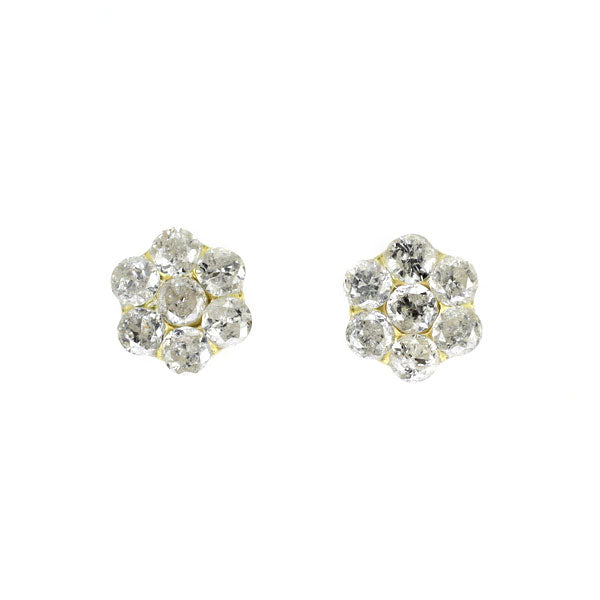 新品 K18YG ダイヤモンド ピアス 0.10ct 【エスコレ】 フラワー