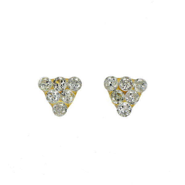 新品 K18YG ダイヤモンド ピアス 0.10ct 【エスコレ】