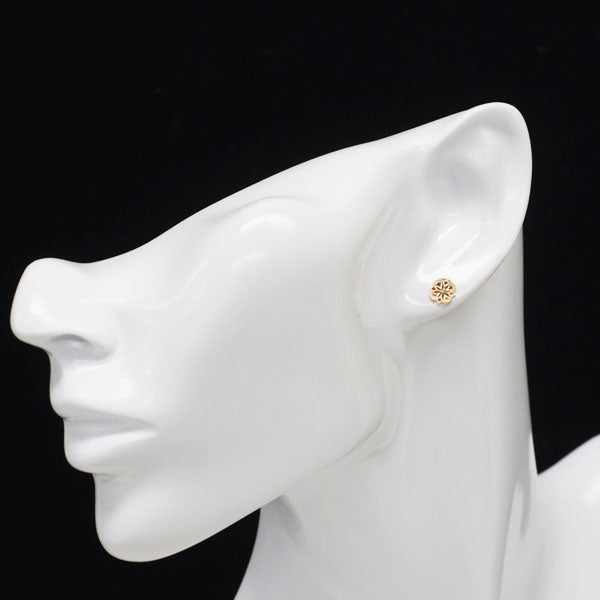 新品 K10YG ダイヤモンド ピアス 0.012ct【エスコレ】
