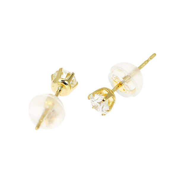 新品 K18YG ダイヤモンド ピアス 0.367ct I VVS1 3EXHC【エスコレ】