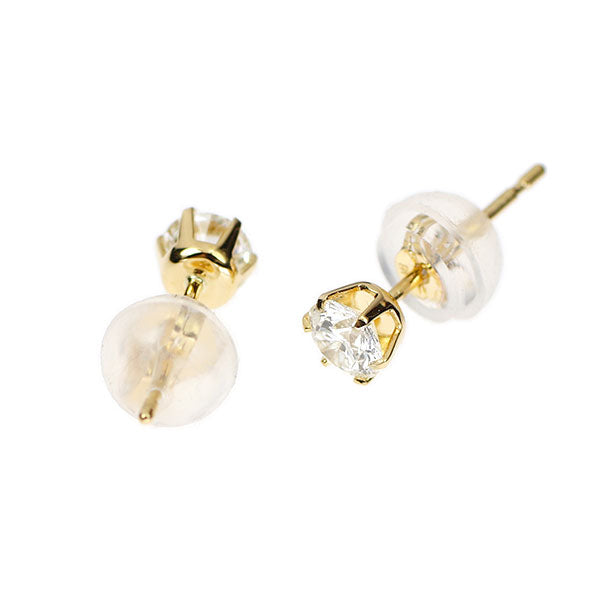 新品 K18YG ダイヤモンド ピアス 0.375ct I/J VVS2 /VS2 3EXHC/EXHC 【エスコレ】