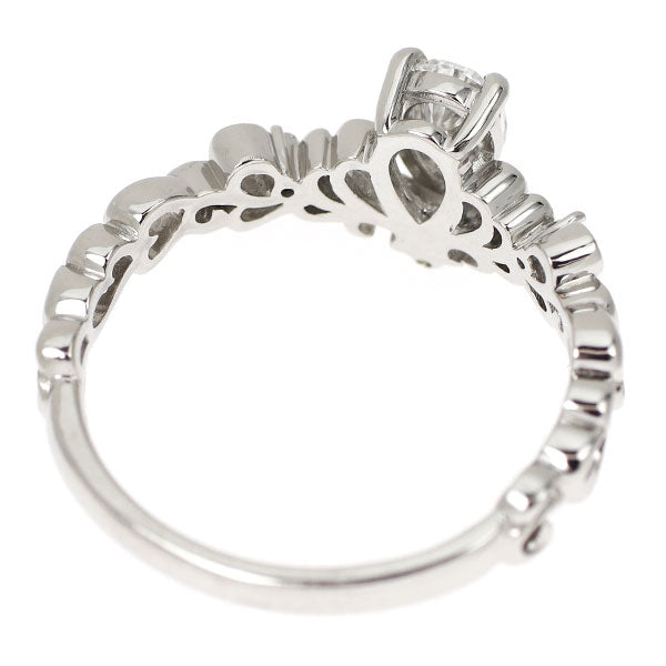 新品 Pt950 ペアシェイプ ダイヤモンド リング 0.326ct D VS2 D0.02ct【エスコレ】