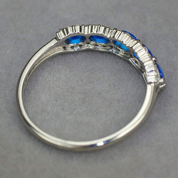 新品 Pt900 アウイナイト ダイヤモンド リング 0.39ct 0.19 希少【エスコレ】
