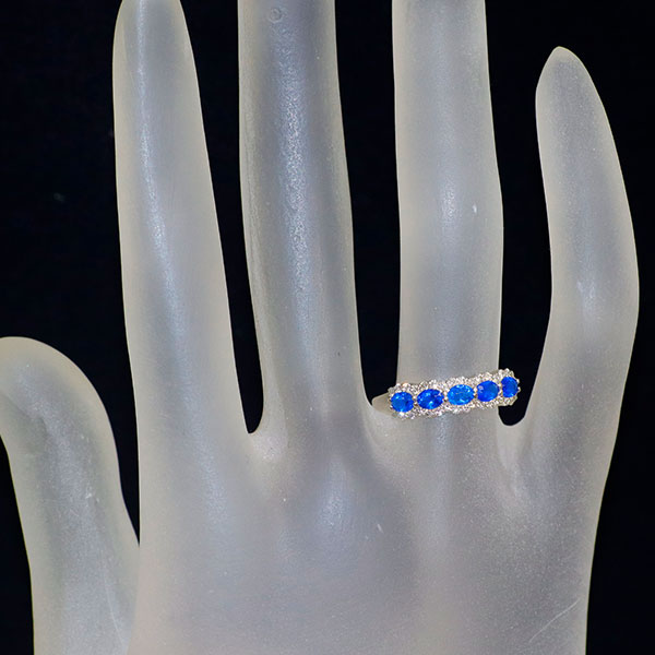 新品 Pt900 アウイナイト ダイヤモンド リング 0.39ct 0.19 希少【エスコレ】