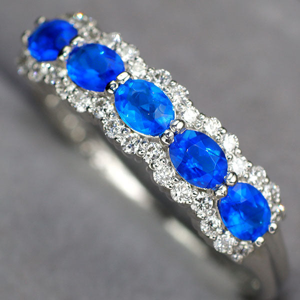 新品 Pt900 アウイナイト ダイヤモンド リング 0.39ct 0.19 希少【エスコレ】
