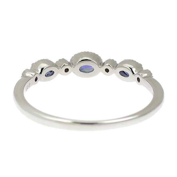 新品 Pt900 ベニトアイト ダイヤモンド リング 0.26ct D0.02ct【エスコレ】