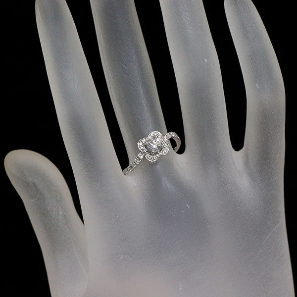 Pt900 ダイヤモンド リング 0.330ct G I1 G D0.25ct