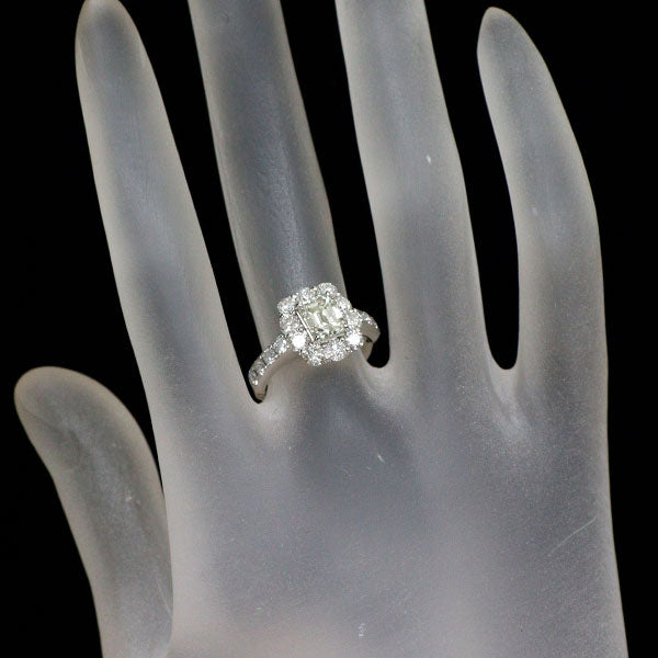 Pt900 ダイヤモンド リング 1.019ct L VS2 D1.40ct