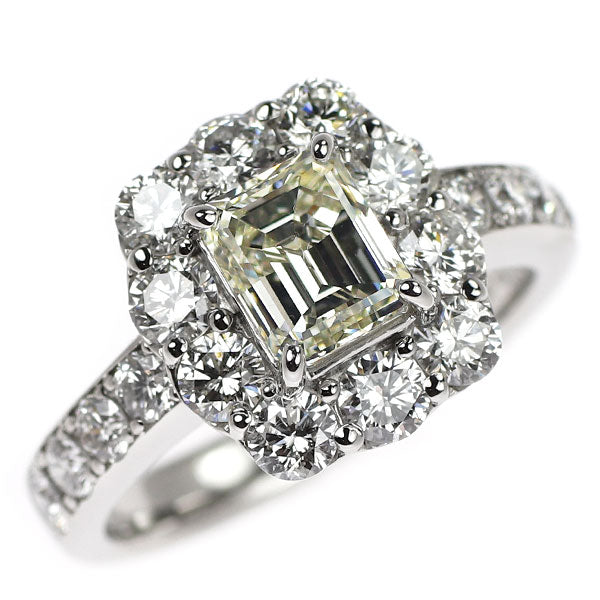 Pt900 ダイヤモンド リング 1.019ct L VS2 D1.40ct