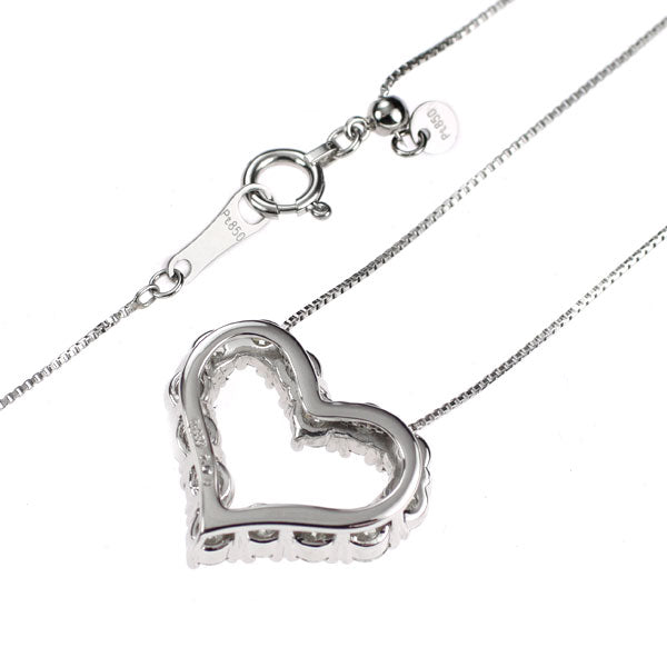 Pt950/ Pt850 H&C ダイヤモンド ペンダントネックレス 1.09ct ハート