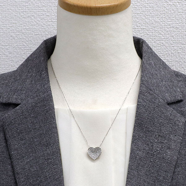 Pt900/ Pt850 H&C ダイヤモンド ペンダントネックレス 1.00ct ハート