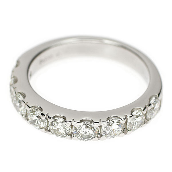 GINZA TANAKA/田中貴金属 Pt900 H&C ダイヤモンド リング 1.40ct ハーフエタニティ