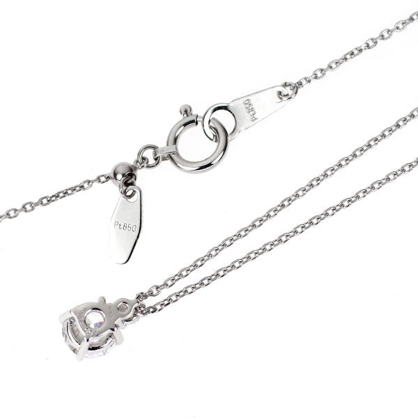 Pt900/ Pt850 ダイヤモンド ペンダントネックレス 0.554ct D VVS2 3EX D0.05ct