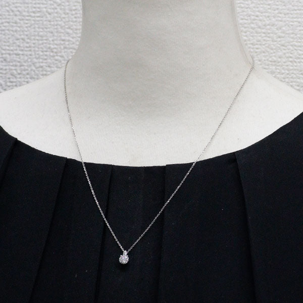 Pt900/ Pt850 ダイヤモンド ペンダントネックレス 0.554ct D VVS2 3EX D0.05ct