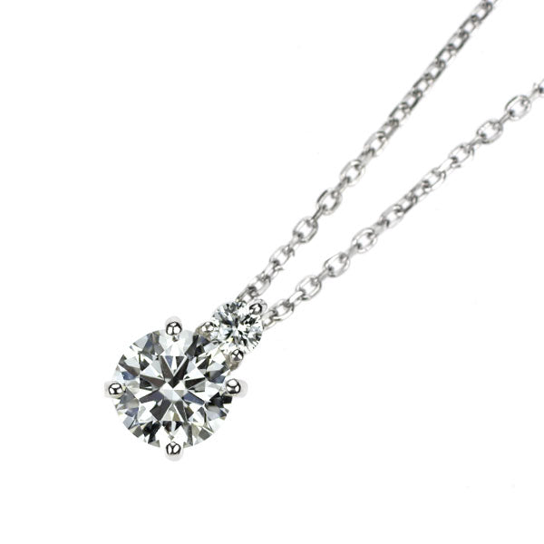 Pt900/ Pt850 ダイヤモンド ペンダントネックレス 0.554ct D VVS2 3EX D0.05ct