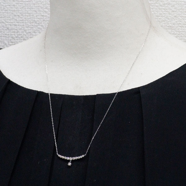 K18WG ダイヤモンド ペンダントネックレス 0.53ct