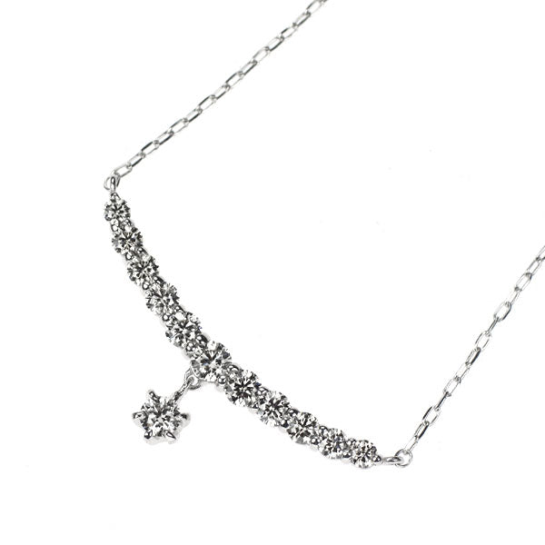 K18WG ダイヤモンド ペンダントネックレス 0.53ct