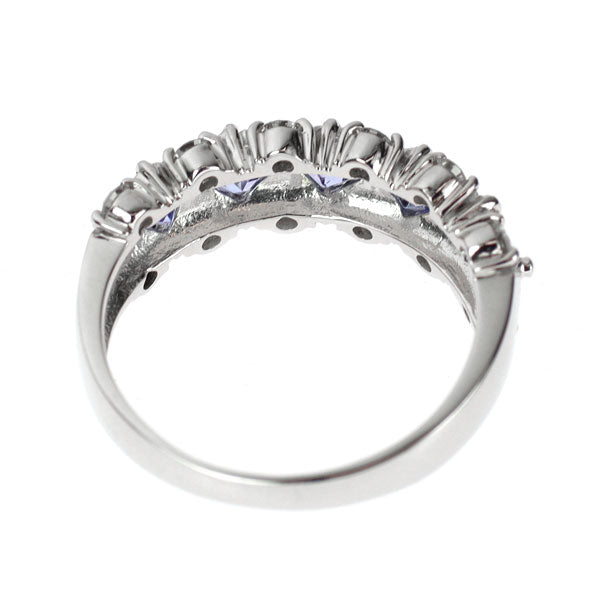 K18WG タンザナイト ダイヤモンド リング 0.80ct D0.50ct
