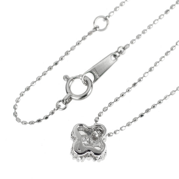 Pt900/ Pt850 ダイヤモンド ペンダントネックレス 0.34ct フラワー