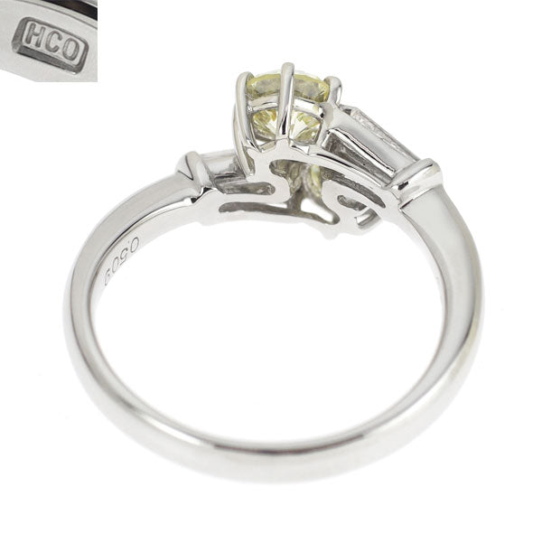 平和堂貿易 Pt950 ダイヤモンド リング 1.05ct D0.22ct トワエモア