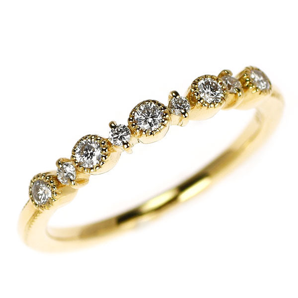 アガット/agete K18YG ダイヤモンド リング 0.14ct