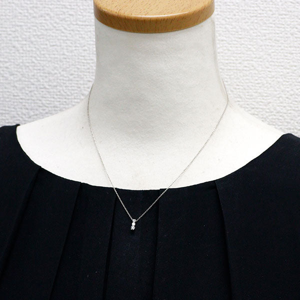 ロイヤルアッシャー Pt900/ Pt850 ダイヤモンド ペンダントネックレス 0.15ct