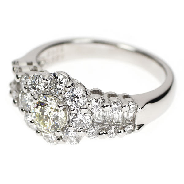 Pt900 ダイヤモンド リング 0.521ct D1.18ct
