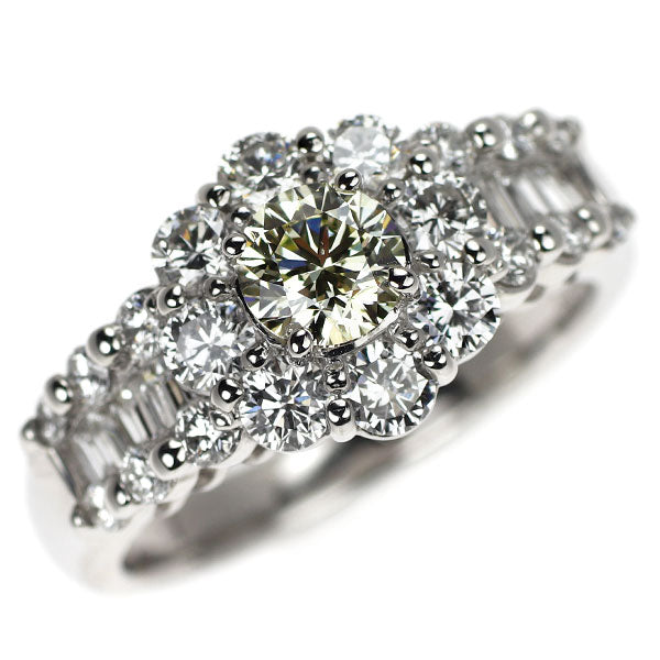 Pt900 ダイヤモンド リング 0.521ct D1.18ct