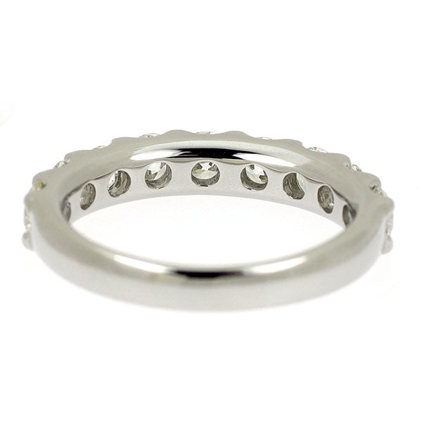 Pt900 H&C ダイヤモンド リング 1.52ct ハーフエタニティ