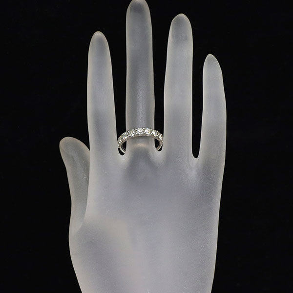Pt900 H&C ダイヤモンド リング 1.52ct ハーフエタニティ
