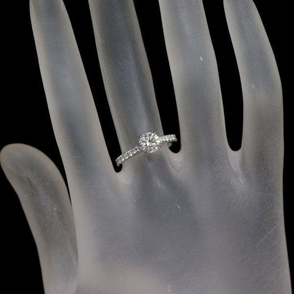ハリーウィンストン Pt950 ダイヤモンド リング 0.74ct F VVS2 3EX ブリリアント ラブ