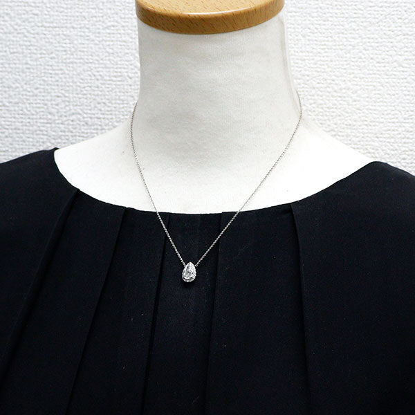 ハリーウィンストン Pt950 ペアシェイプ ダイヤモンド ペンダントネックレス 1.15ct E VVS1
