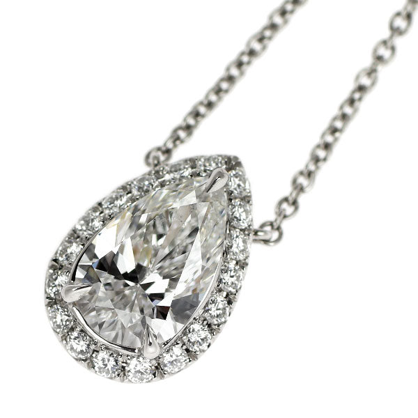 ハリーウィンストン Pt950 ペアシェイプ ダイヤモンド ペンダントネックレス 1.15ct E VVS1