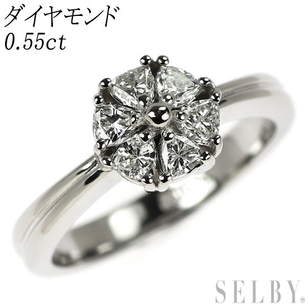 Pt900 ダイヤモンド リング 0.55ct