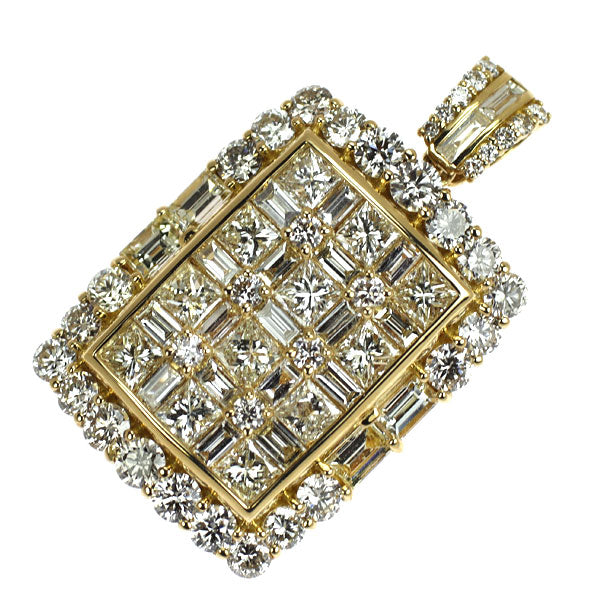 ゆきざき K18YG ダイヤモンド ペンダントトップ 3.00ct レガリア