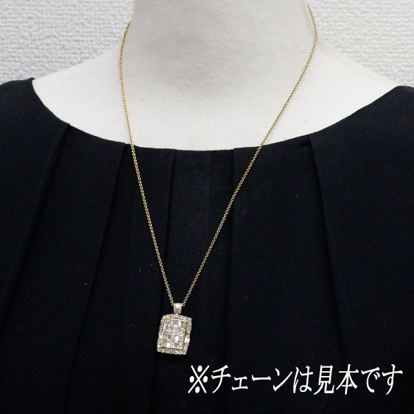 ゆきざき K18YG ダイヤモンド ペンダントトップ 3.00ct レガリア