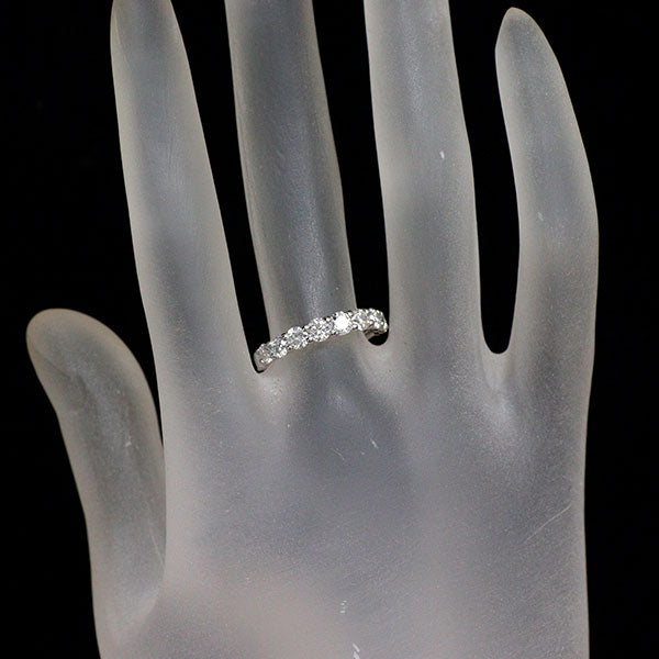 Pt900 H&C ダイヤモンド リング 1.00ct ハーフエタニティ