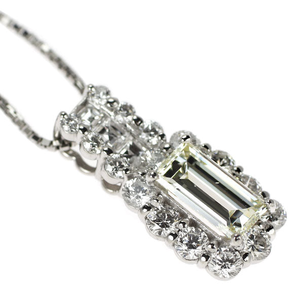 Pt900/ Pt850 ダイヤモンド ペンダントネックレス 1.250ct M SI1 D1.17ct