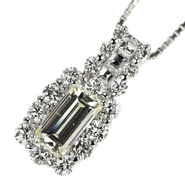 Pt900/ Pt850 ダイヤモンド ペンダントネックレス 1.250ct M SI1 D1.17ct
