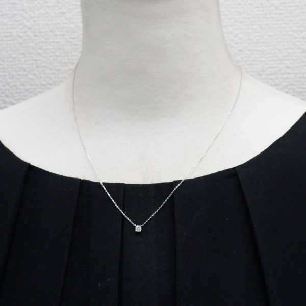 ヴァンドーム青山 Pt950/ Pt850 ダイヤモンド ペンダントネックレス 0.194ct