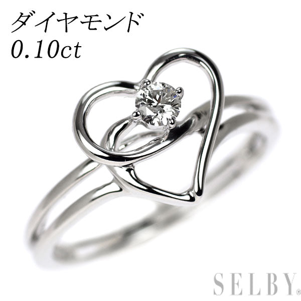 K18WG ダイヤモンド リング 0.10ct