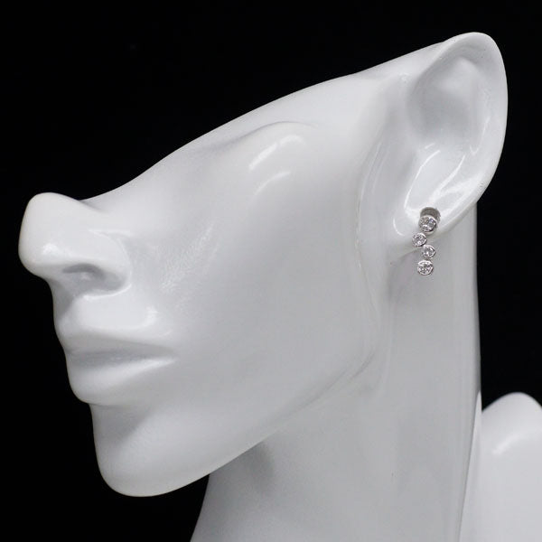 K18WG ダイヤモンド ピアス 0.78ct